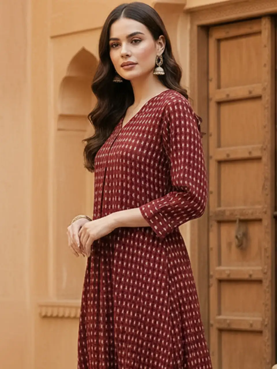 Indo Era Women Pure Cotton Kurta Pant Set