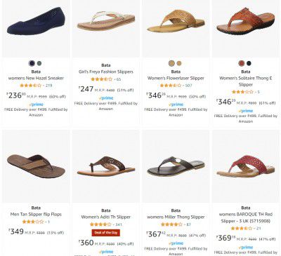 Amazon Deal: Up to 75% OFF on Bata Women's Footwear – Starting at Just ₹137! — Amazon offer on OfferLelo