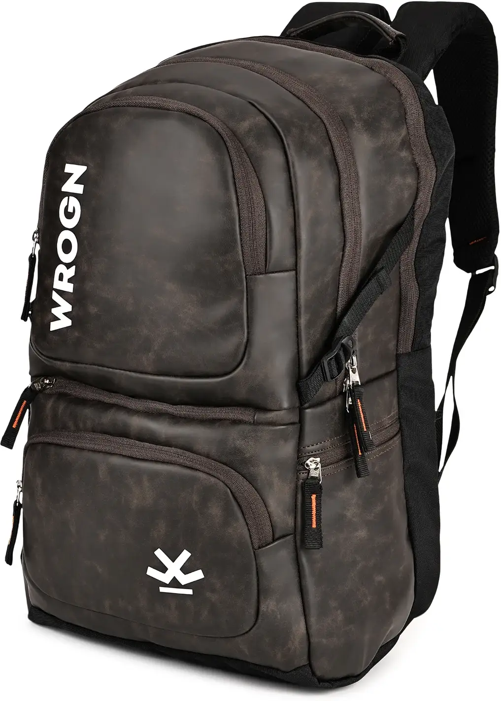 WROGN Large 36 L Laptop Backpack Unique Bag with rain cover Office/School/College/Business-BROWN CRUSH-36L (Brown)