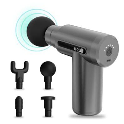 Cult Impact Deep tissue massage gun, 3000mAh battery, 6-speed intensity, Full body gun massager. — Amazon offer on OfferLelo