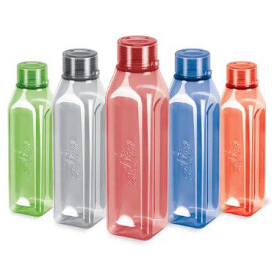 MILTON Prime 1L Plastic Water Bottle Set of 5 – Lightweight, Spill-Proof & Non-Toxic — Amazon offer on OfferLelo