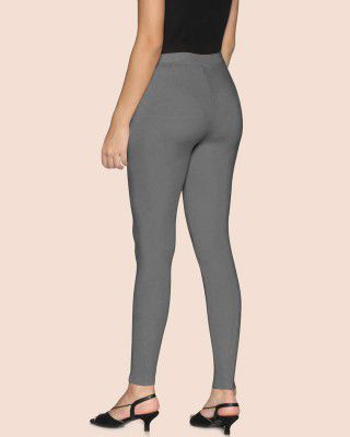 Mehrang Tailored Cut & Classic Fit Stretchable Solid Premium Cotton Fabric | Mid-Waist | Fashionwear | Ankle Length Leggings for Women — Amazon offer on OfferLelo