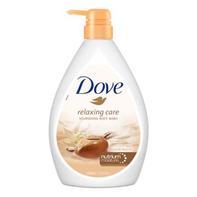Dove Relaxing Shea Butter Body Wash with Vanilla for Soft Skin, Soothing Scent, 1L — Amazon offer on OfferLelo