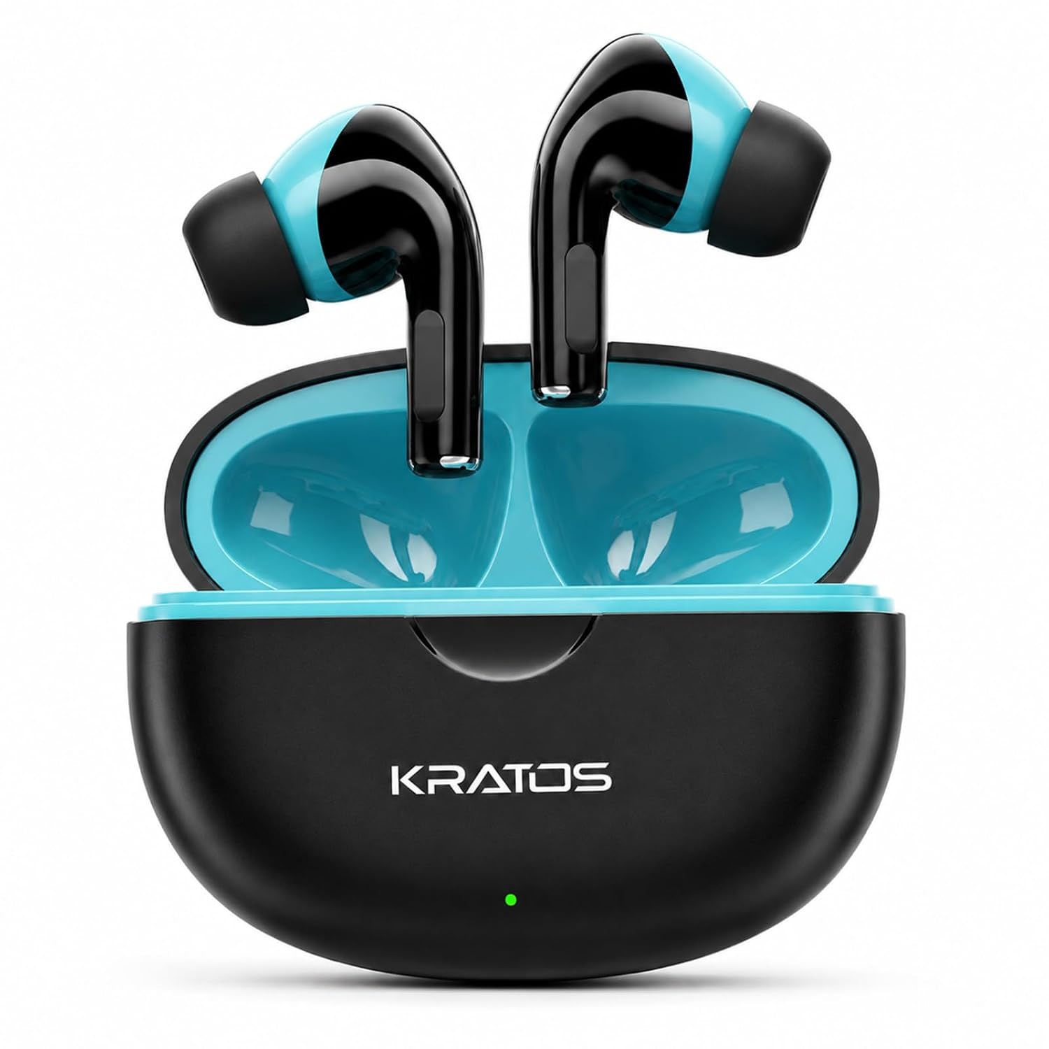 Kratos Pop Ear Buds Wireless with 60H Playtime, Noise Isolation & Clear Calls, Bluetooth Earbuds with Voice Assistant, Ear Buds with Bluetooth V 5.3 & with Type C Fast Charging, IPX4 TWS Earphones — Amazon offer on OfferLelo