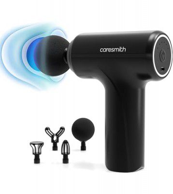 CARESMITH Charge Go Massage Gun | Body Massager for Pain Relief | 4 Specialized Heads For Full Body Pain Relief — Amazon offer on OfferLelo