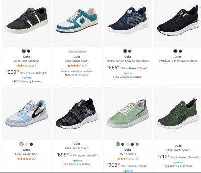 Amazon : Upto 82% OFF - Duke Men’s Shoes | Start @ 575 — Amazon offer on OfferLelo