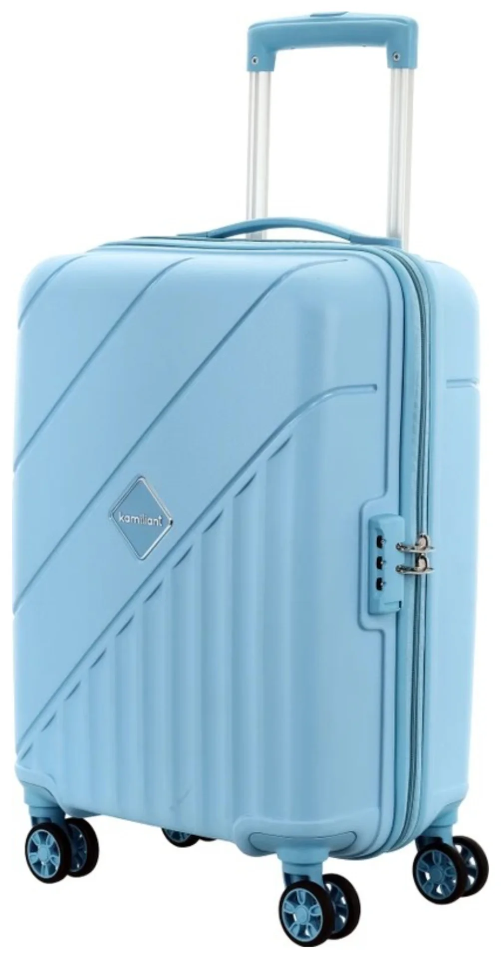 Kamilant by American Tourister Small Cabin Suitcase (55 cm) 8 Wheels - Combination Lock-Endure - Grey, Black