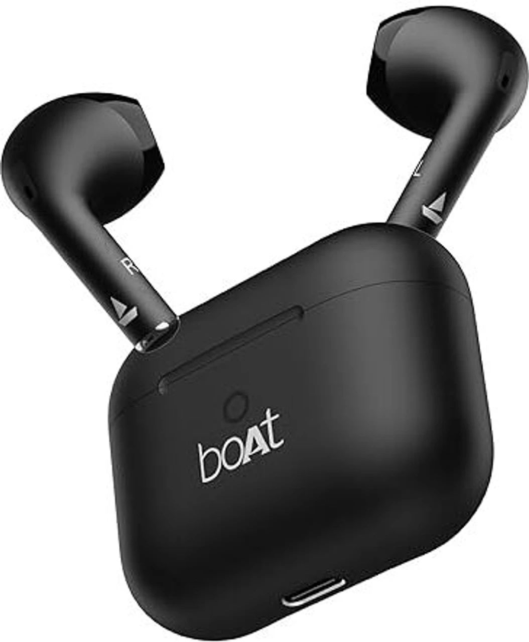 boAt Airdopes Alpha,35H Battery, 13mm Drivers,ENx, Stream Ad Free Music via App Bluetooth Headset (Jet Black, In the Ear)
