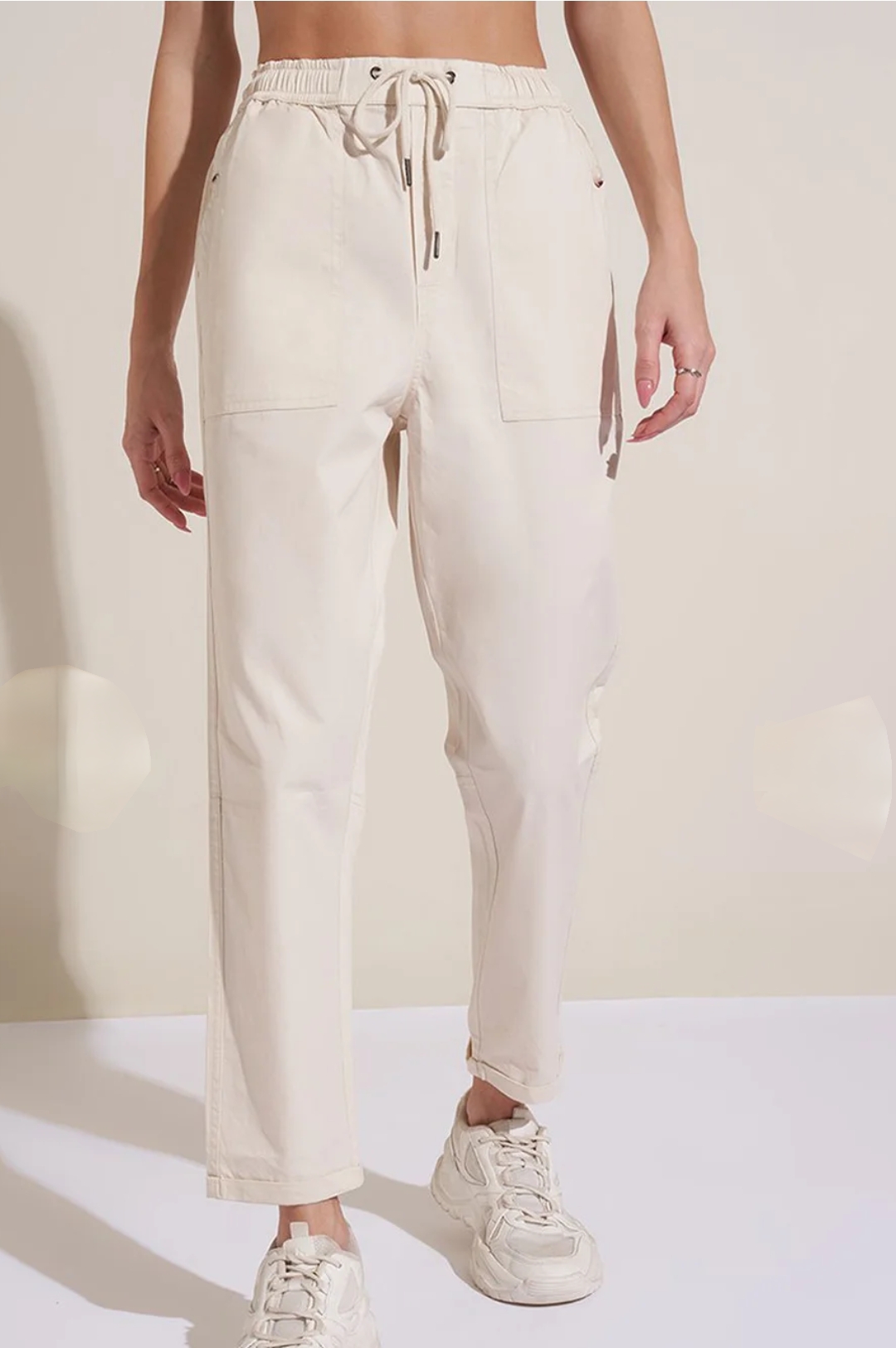 Honey by Pantaloons women high rise pure cotton trouser 